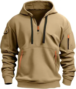 Men's Hoodies Stylish Fall Trendy Long Sleeve Lightweight Drawstring Hoodies Outerwear Fashion Soft Sweatshirt