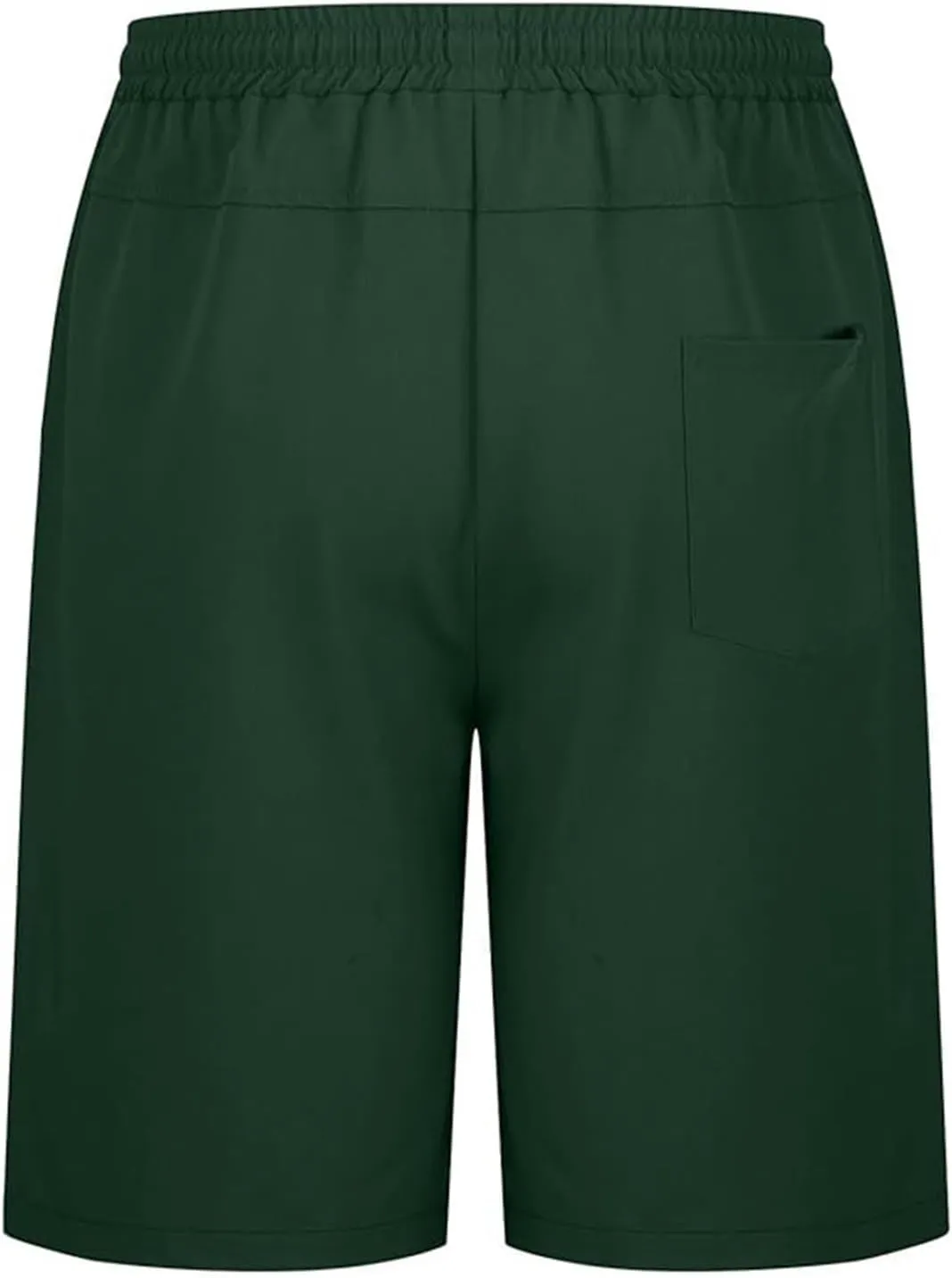 Mens Shorts 7 Inch, Mens Casual Shorts - Cotton Drawstring Summer Beach Stretch Twill Chino Golf Shorts with Pockets