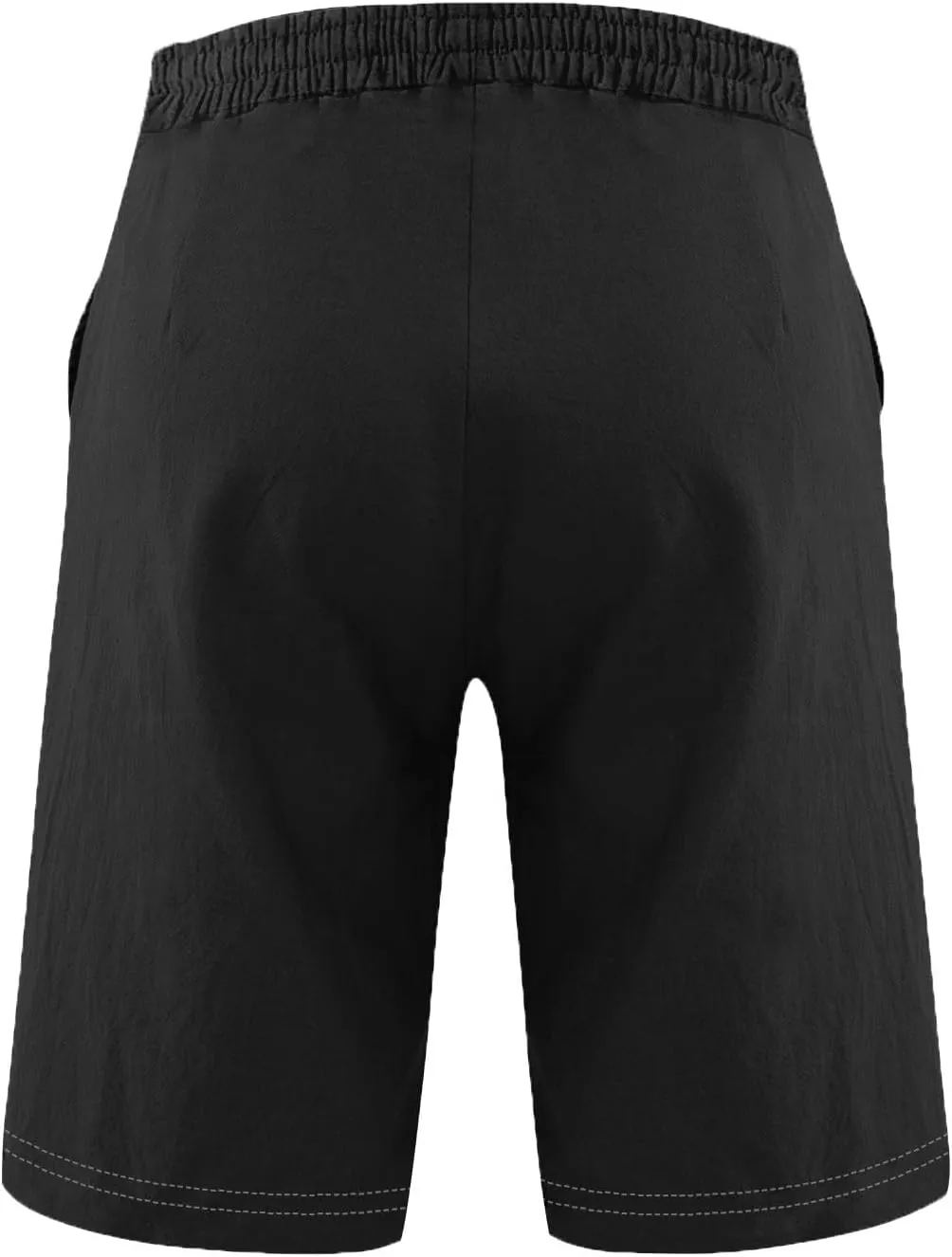 Men's Shorts Casual Drawstring Shorts with USA Flag Patch Elastic Waist Summer Loose Fit Beach Shorts with Pockets