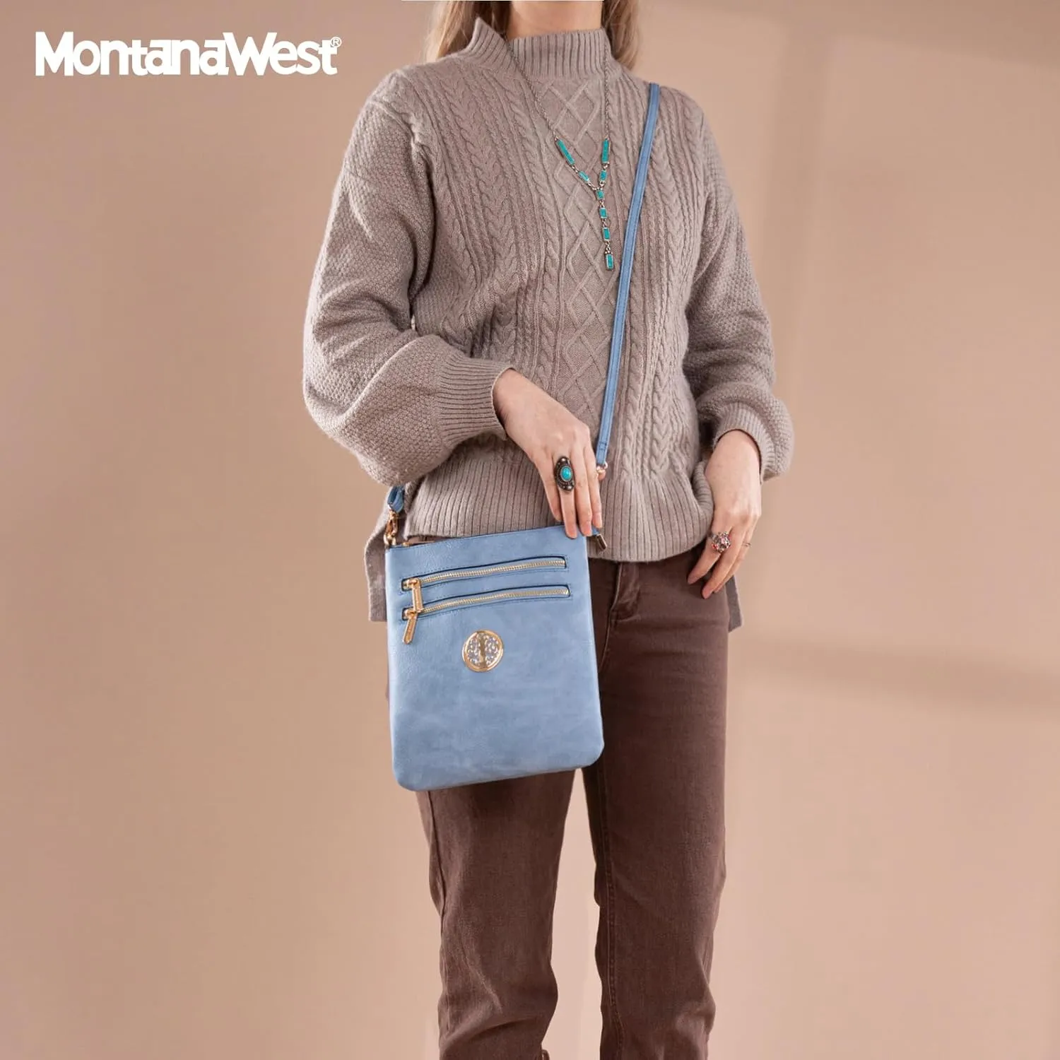 Montana West Crossbody Bags for Women Multi Pocket Cross Body Bag Purses with Adjustable Strap
