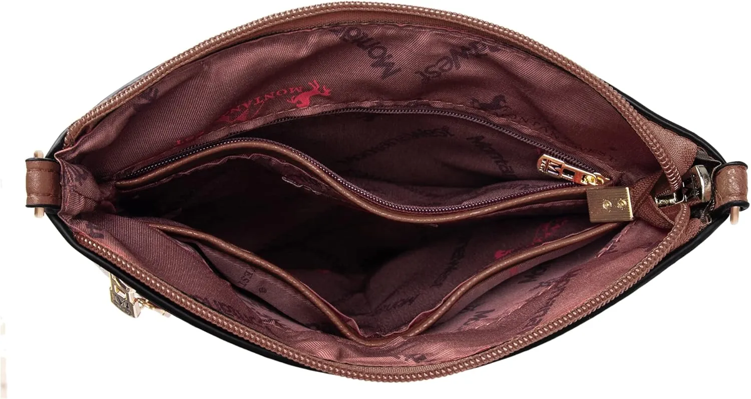 Montana West Crossbody Bags for Women Multi Pocket Cross Body Bag Purses with Adjustable Strap