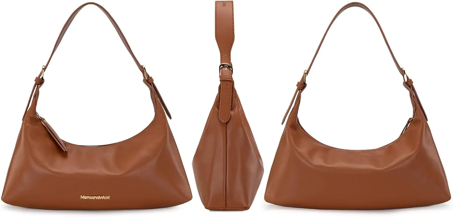 Montana West MEDIUM Shoulder Purses for Women Crescent Hobo Bags Trendy Purses