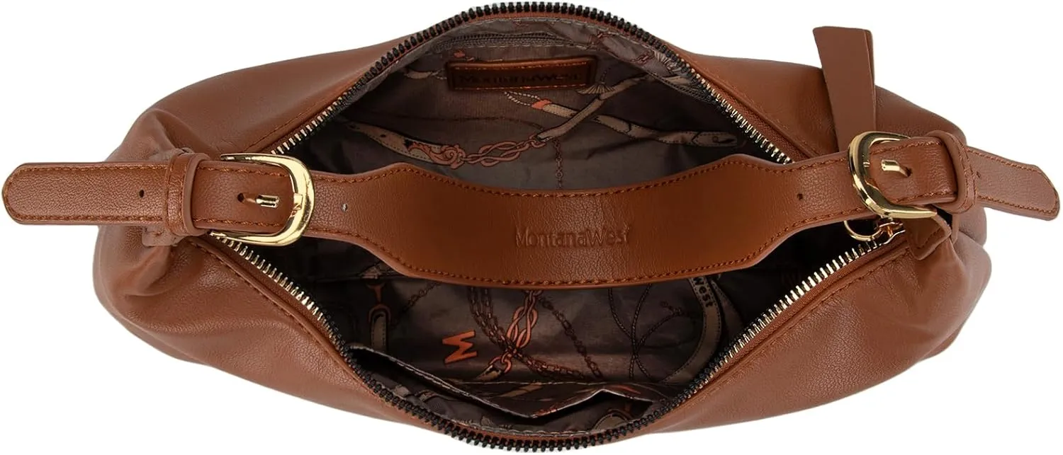 Montana West MEDIUM Shoulder Purses for Women Crescent Hobo Bags Trendy Purses