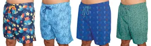 MX-CRN01 - Wholesale Big Men's Novelty Print Swim Trunk