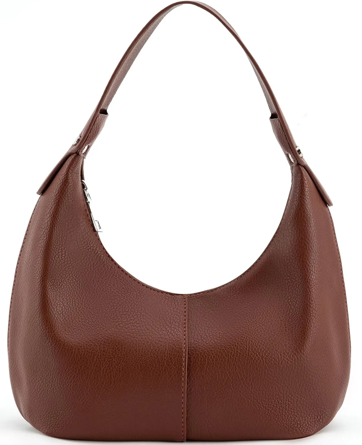 NIUEIMEE ZHOU Crescent Shoulder Bags for Women Vegan Leather Hobo Handbag Slouchy Tote Purses