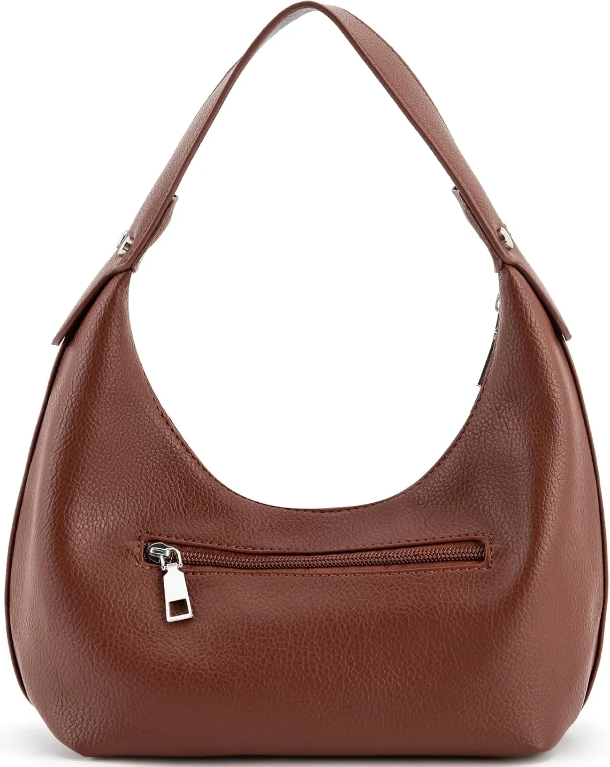 NIUEIMEE ZHOU Crescent Shoulder Bags for Women Vegan Leather Hobo Handbag Slouchy Tote Purses