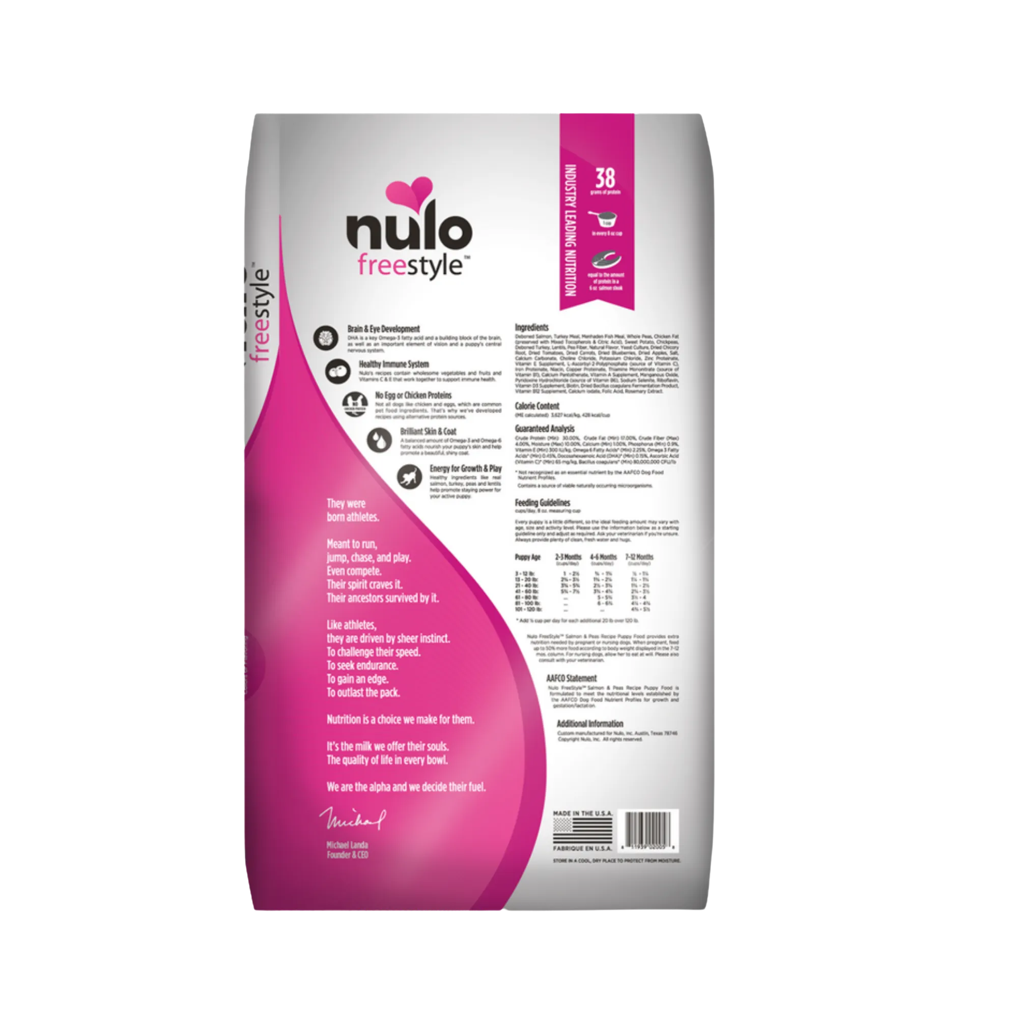 Nulo Freestyle Grain-Free Puppy Salmon & Peas Recipe Dry Dog Food