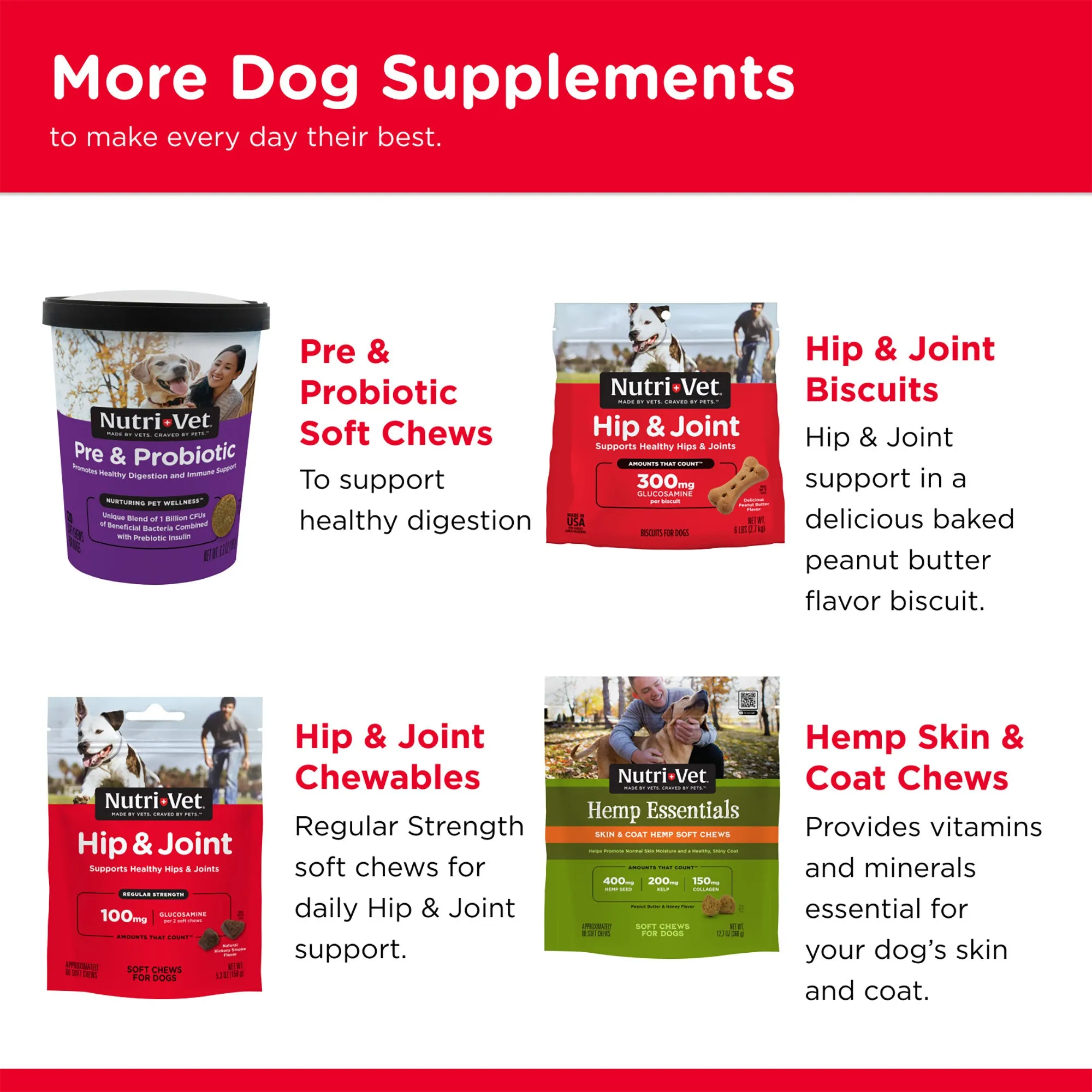 Nutri-Vet Hip & Joint Extra Strength Chewables 120 Count