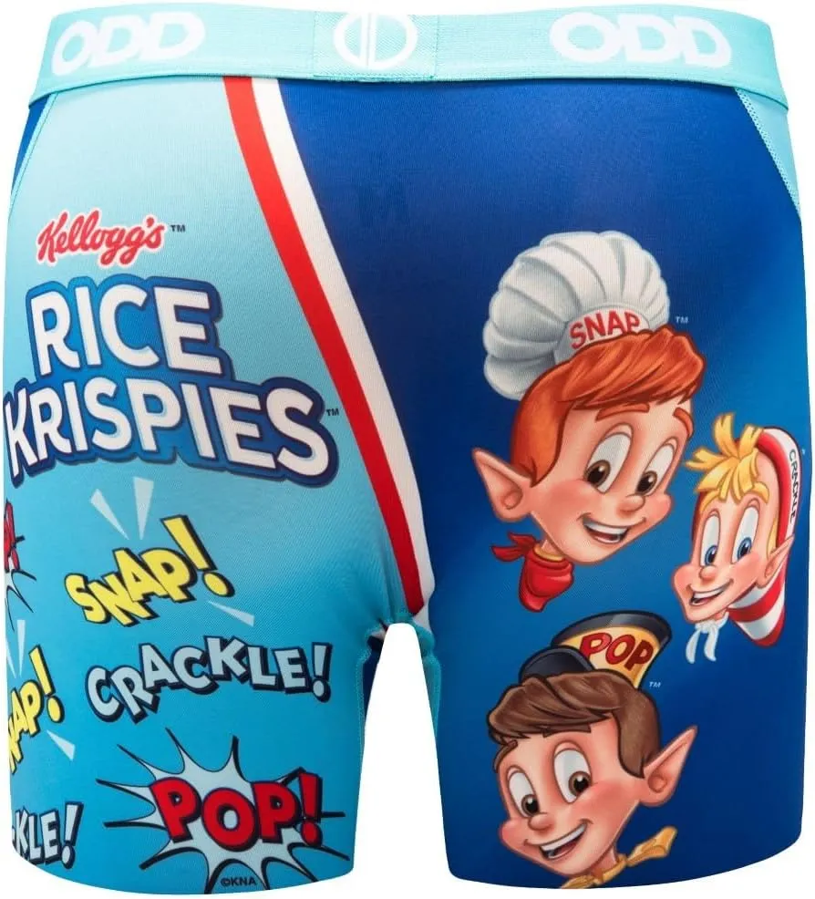 Odd Sox, Men's Funny Boxer Briefs, Kellogg's Cereal Prints, Assorted Styles