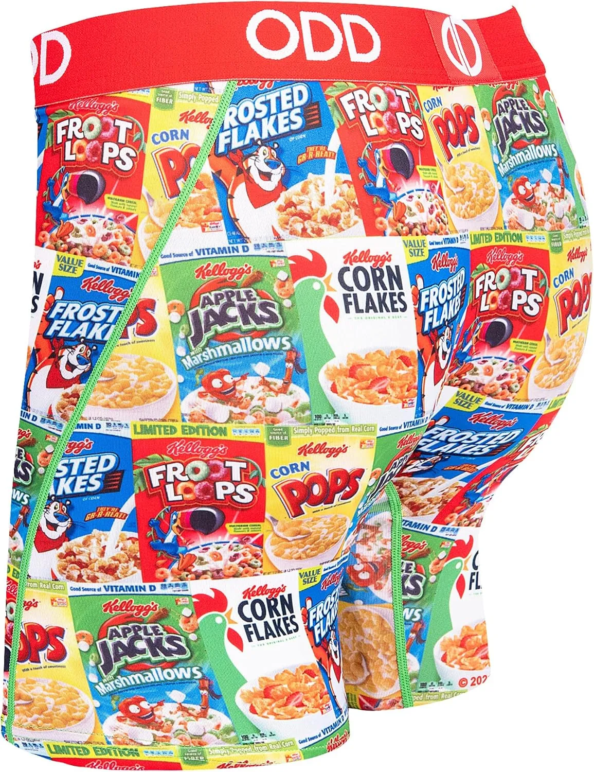 Odd Sox, Men's Funny Boxer Briefs, Kellogg's Cereal Prints, Assorted Styles