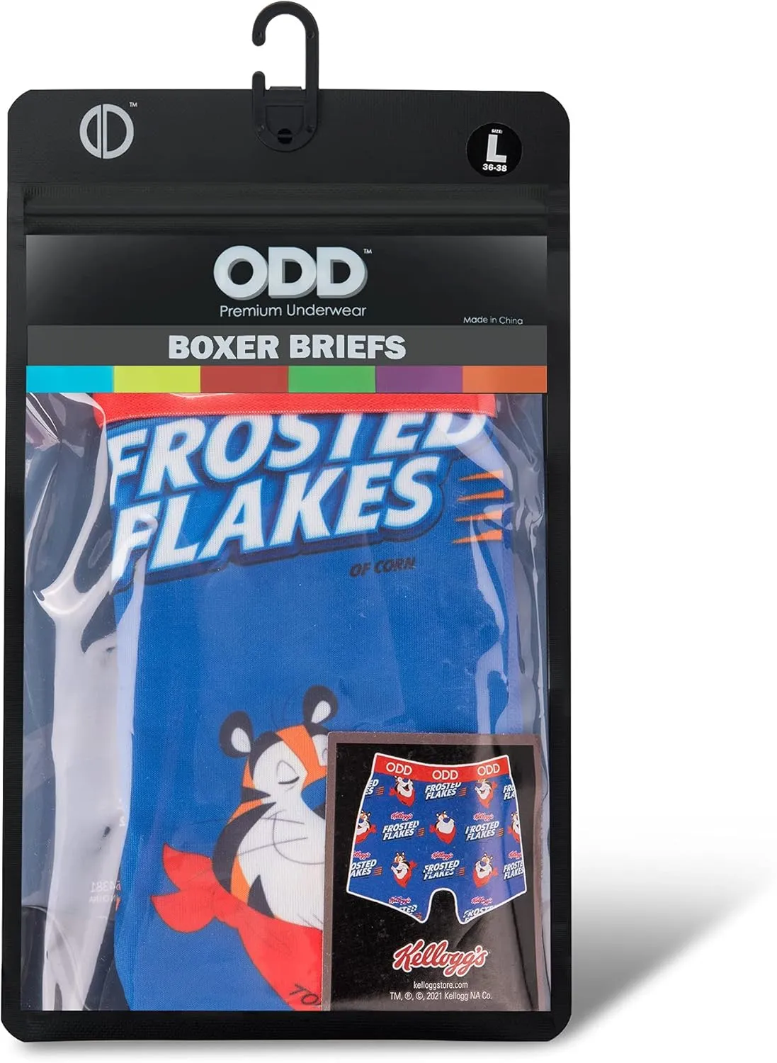 Odd Sox, Men's Funny Boxer Briefs, Kellogg's Cereal Prints, Assorted Styles