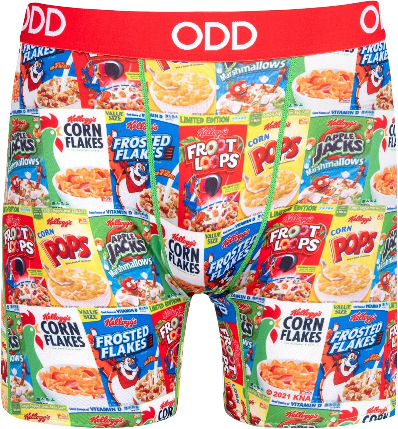 Odd Sox, Men's Funny Boxer Briefs, Kellogg's Cereal Prints, Assorted Styles