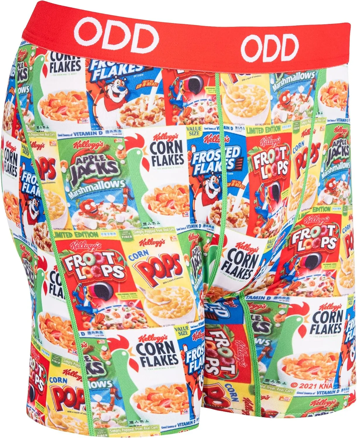 Odd Sox, Men's Funny Boxer Briefs, Kellogg's Cereal Prints, Assorted Styles