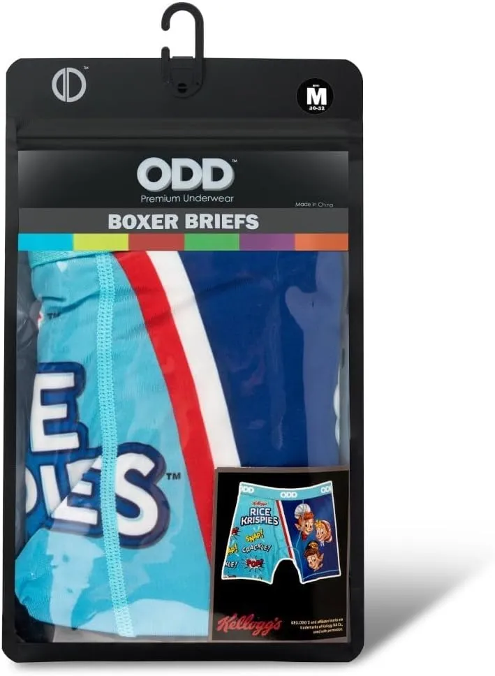 Odd Sox, Men's Funny Boxer Briefs, Kellogg's Cereal Prints, Assorted Styles