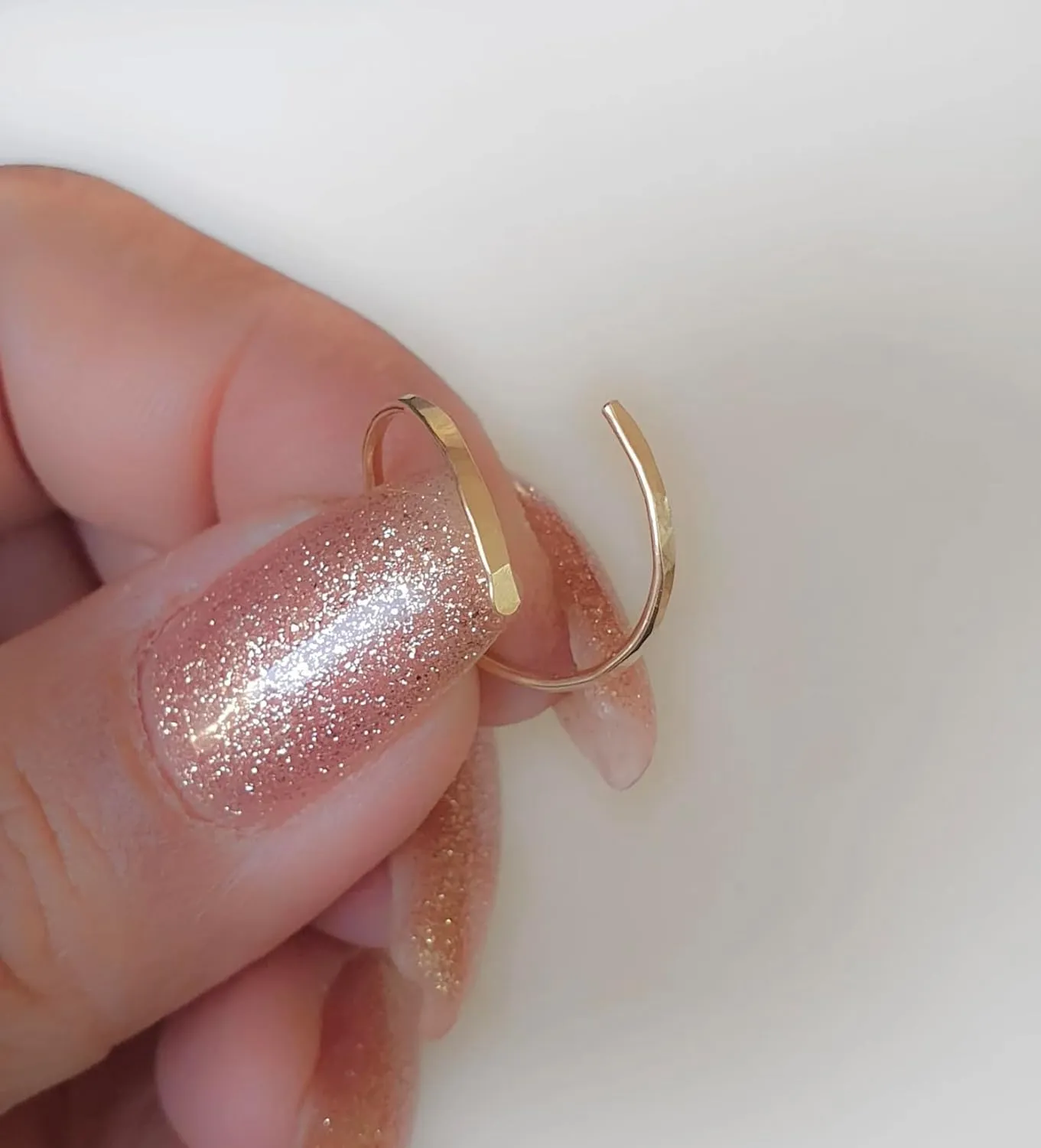 Open Bypass Midi Ring Wrap Spiral Thin Adjustable Ring in Gold Silver Rose Gold (3 US, Gold)