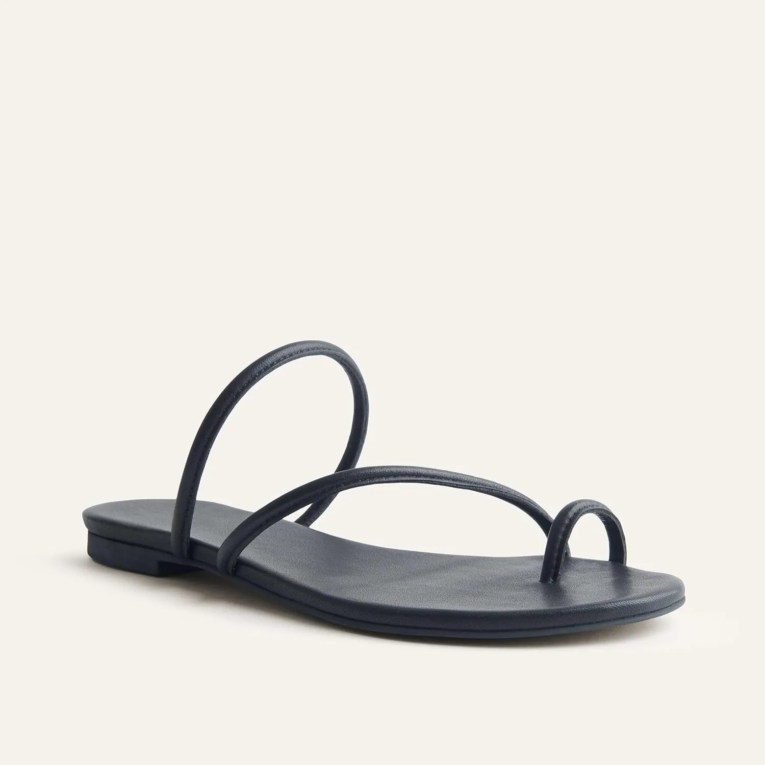 Open Toe Strappy Flat Sandals for Women Toe Ring Slides Slippers Casual Comfortable Beach Summer Dress Sandals Shoes
