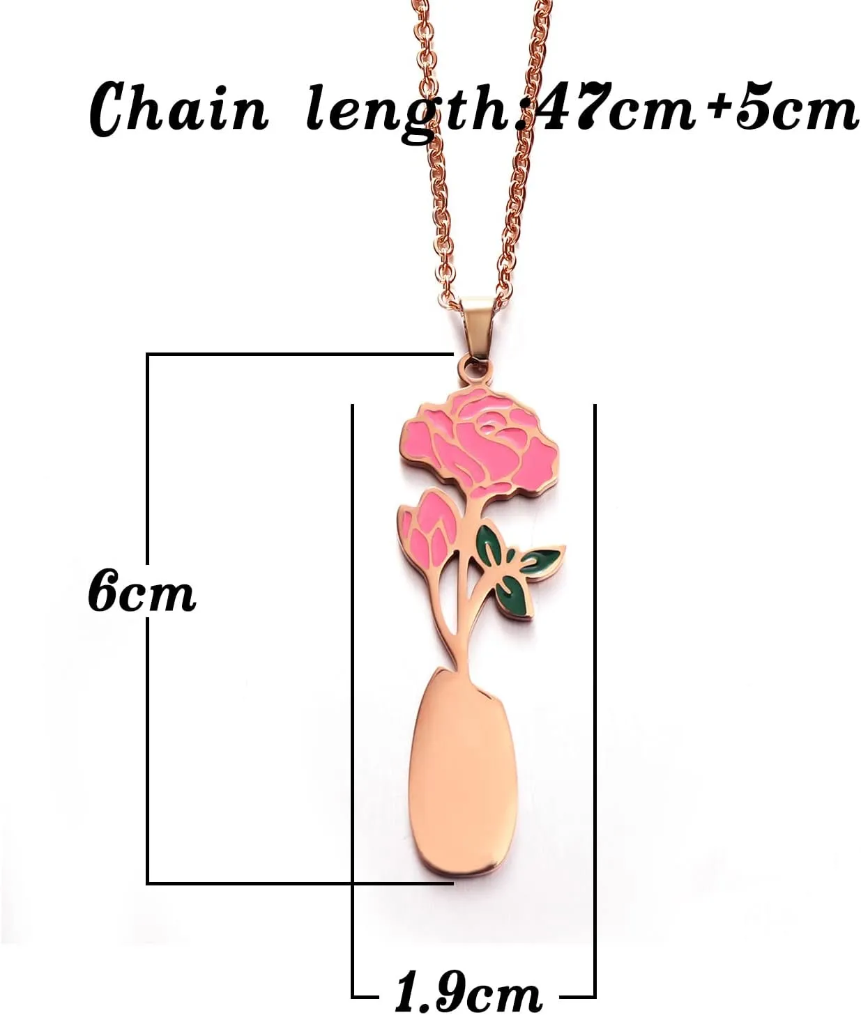 Personalized Birth Flower Necklace for Women with Name Custom 18K Gold Plated Birth Month Flower Name Pendant Dainty Flower Nameplate Necklace Customized Jewelry Birthday Mothers Day Gift for Mom