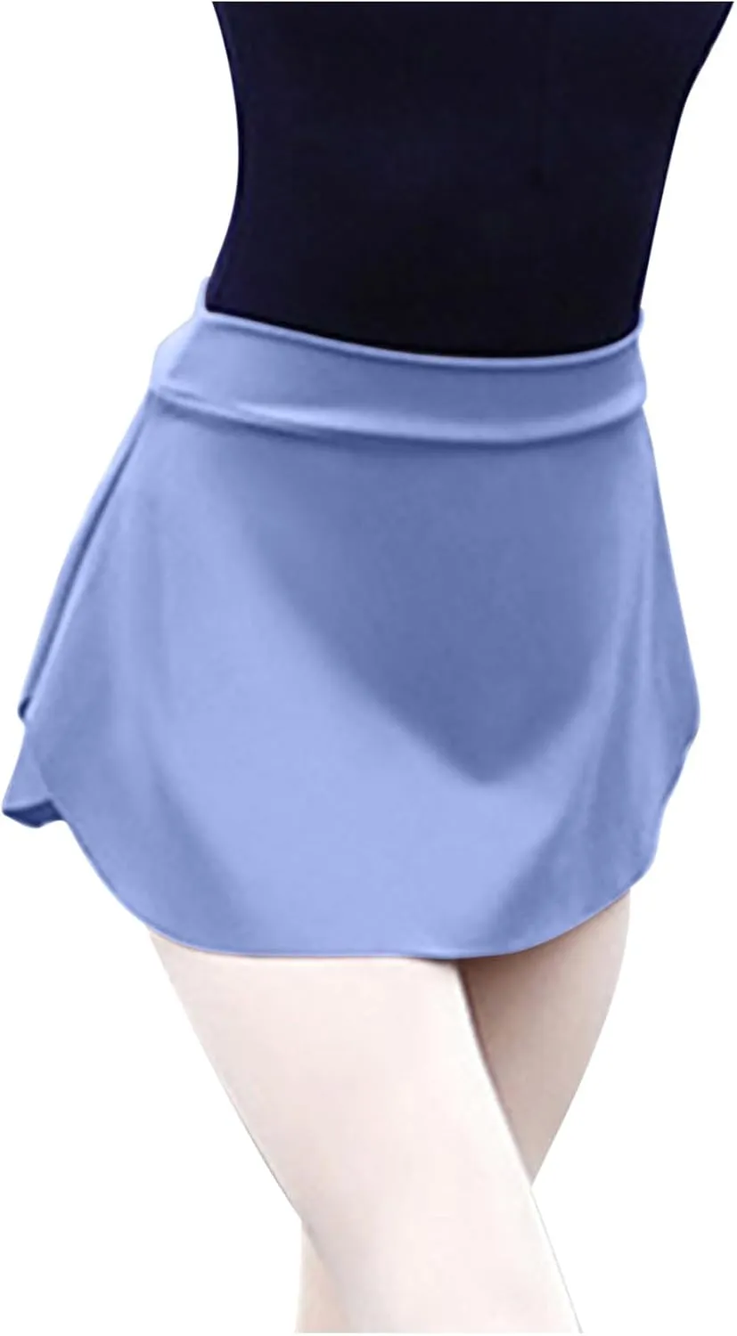 Pull On Ballet Skirt for Women Girls Solid Workout Skirts Elastic Mini Skirt for Dancing Casual Short Dance Skirts