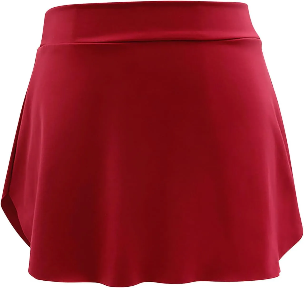 Pull On Ballet Skirt for Women Girls Solid Workout Skirts Elastic Mini Skirt for Dancing Casual Short Dance Skirts