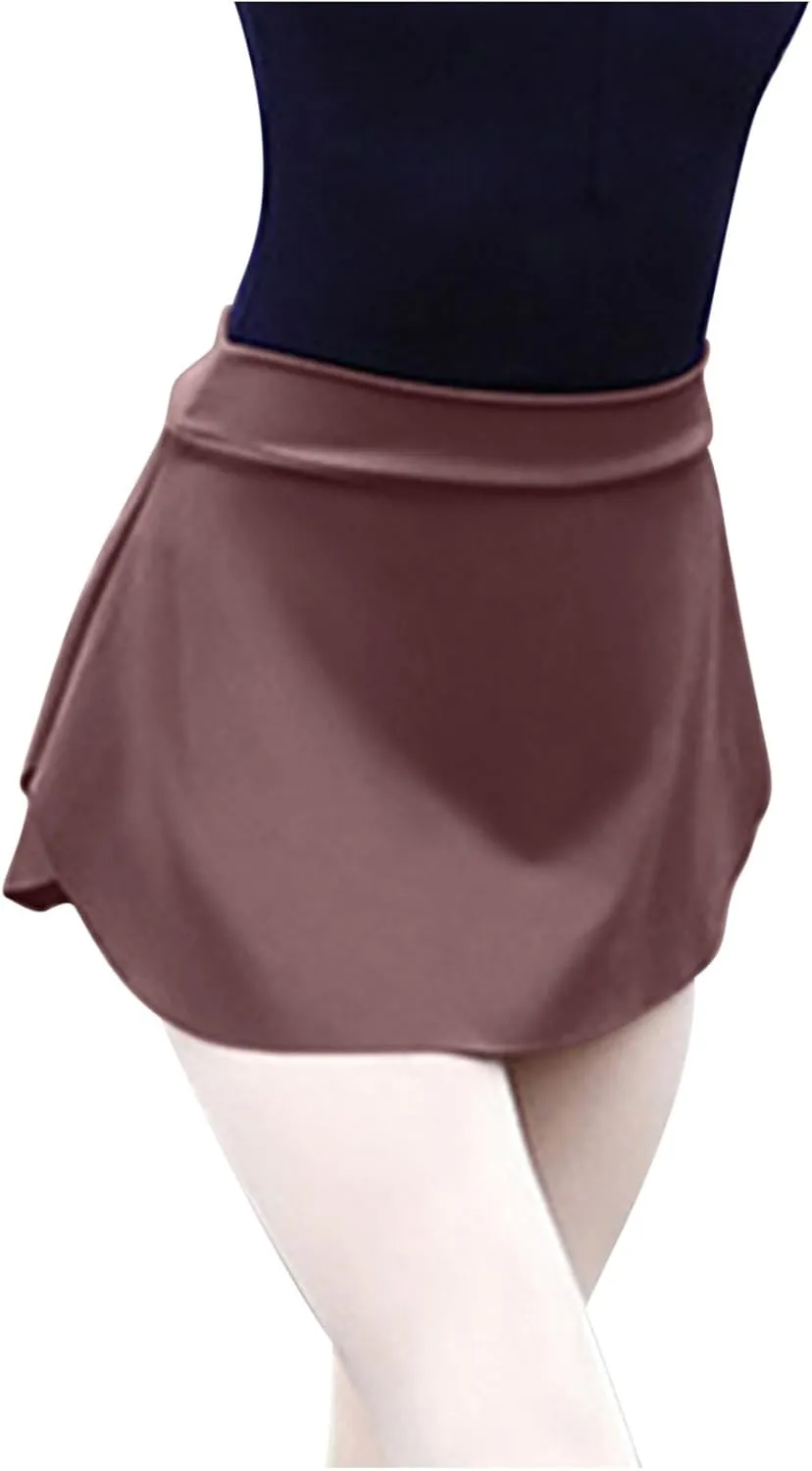Pull On Ballet Skirt for Women Girls Solid Workout Skirts Elastic Mini Skirt for Dancing Casual Short Dance Skirts