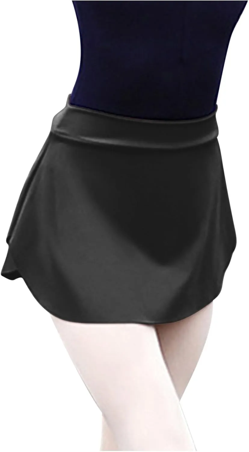 Pull On Ballet Skirt for Women Girls Solid Workout Skirts Elastic Mini Skirt for Dancing Casual Short Dance Skirts