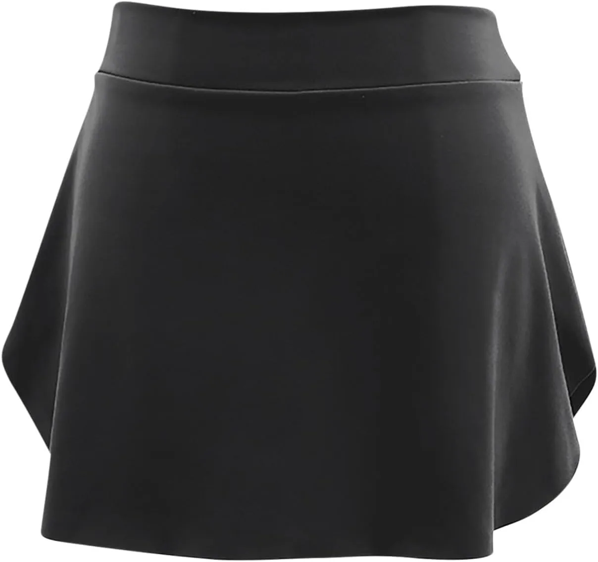 Pull On Ballet Skirt for Women Girls Solid Workout Skirts Elastic Mini Skirt for Dancing Casual Short Dance Skirts