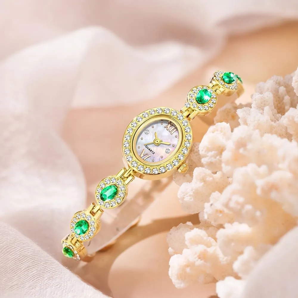 Reginald Fashion Luxury Vintage Crystals Dial Watch Quartz Women's Bracelet Watches