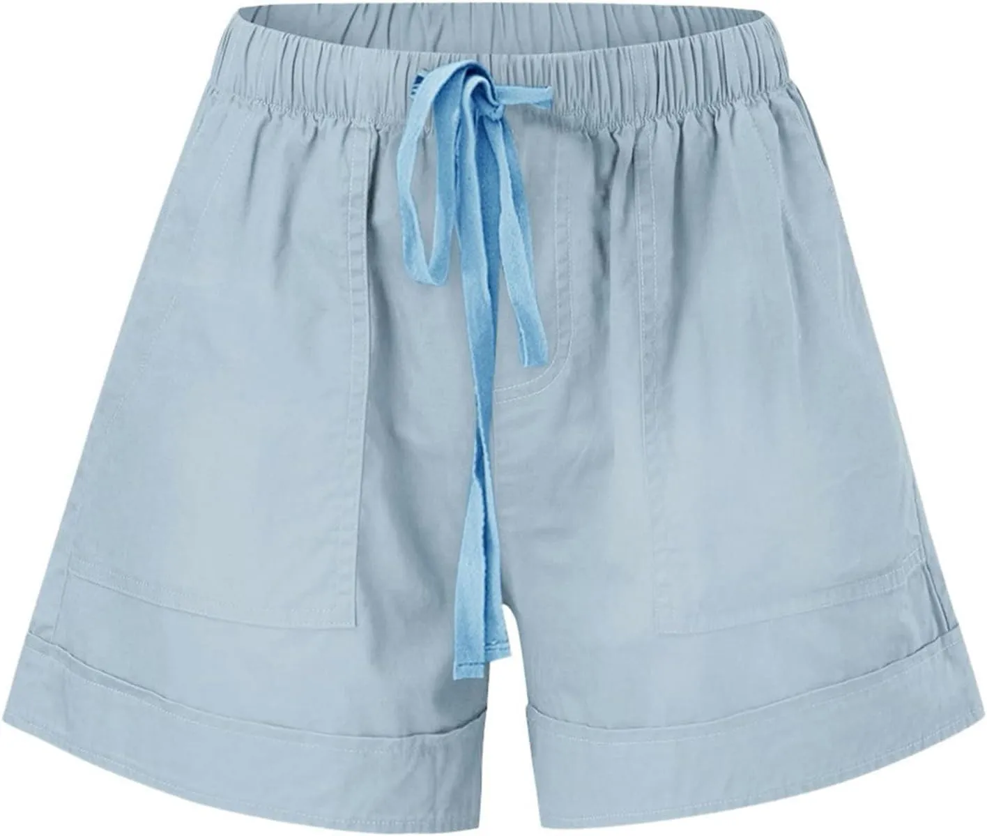 SHOPESSA Womens Shorts Casual Stretch Comfy Pj Shorts for Women Loose Fit Baggy Lounge Trousers Women Running Biker Shorts