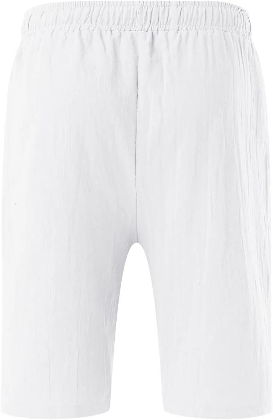 Shorts Men Athletic, Men's Slim Flat-Front Comfort Stretch Chino Shorts Summer Hiking Fishing Camping Shorts for Men
