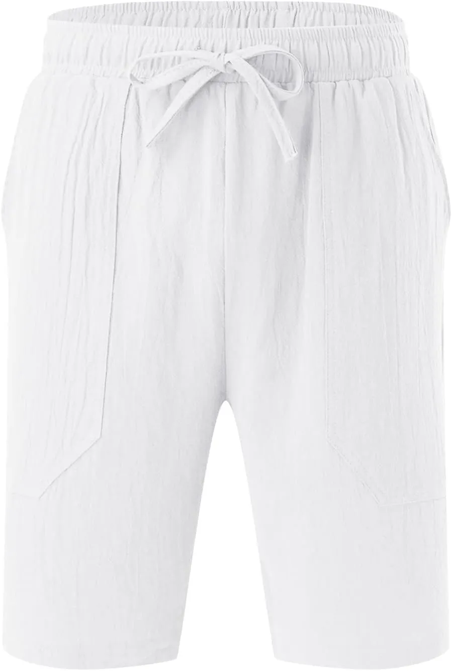 Shorts Men Athletic, Men's Slim Flat-Front Comfort Stretch Chino Shorts Summer Hiking Fishing Camping Shorts for Men