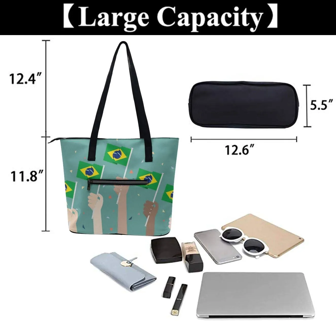 Shoulder Bag Handbags for Women Top Handle Satchel PU Leather Tote Bag for Ladies Purse Shoulder Bags