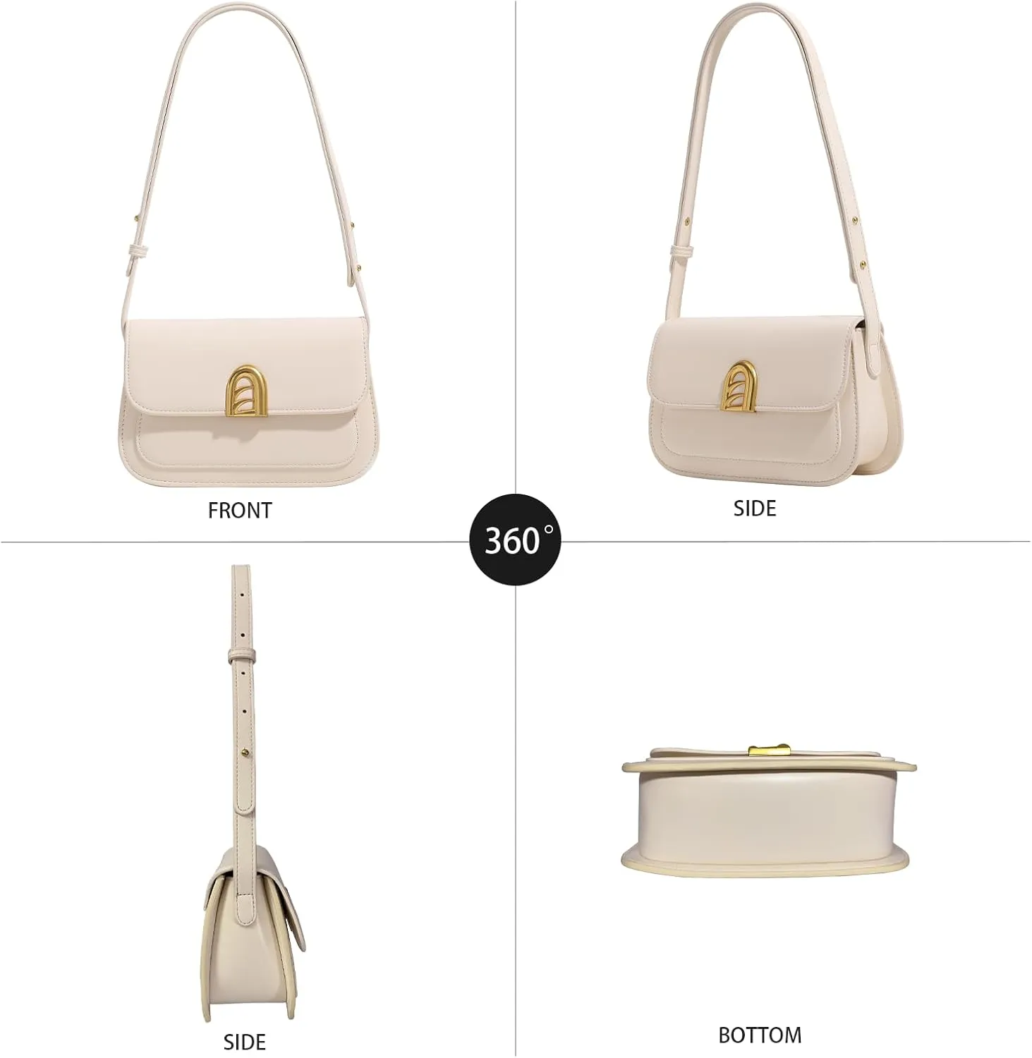 Shoulder Bags for Women Y2k Trendy Purse and Handbags Small Crossbody Bag Leather Hobo Handbag