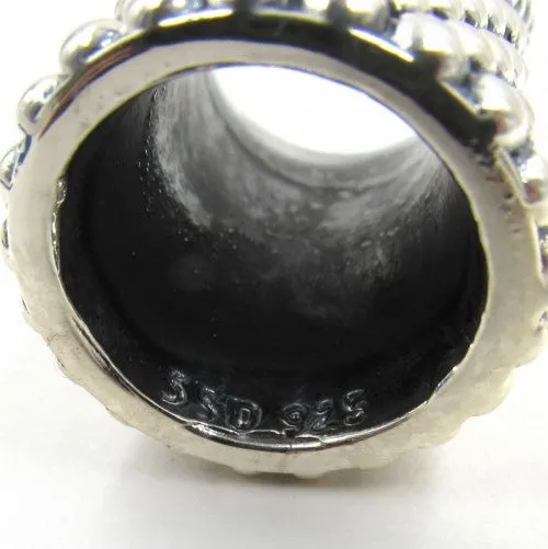 Simon Sebbag Prosecco Sterling Silver Slide Bead 256 for Leather Necklace