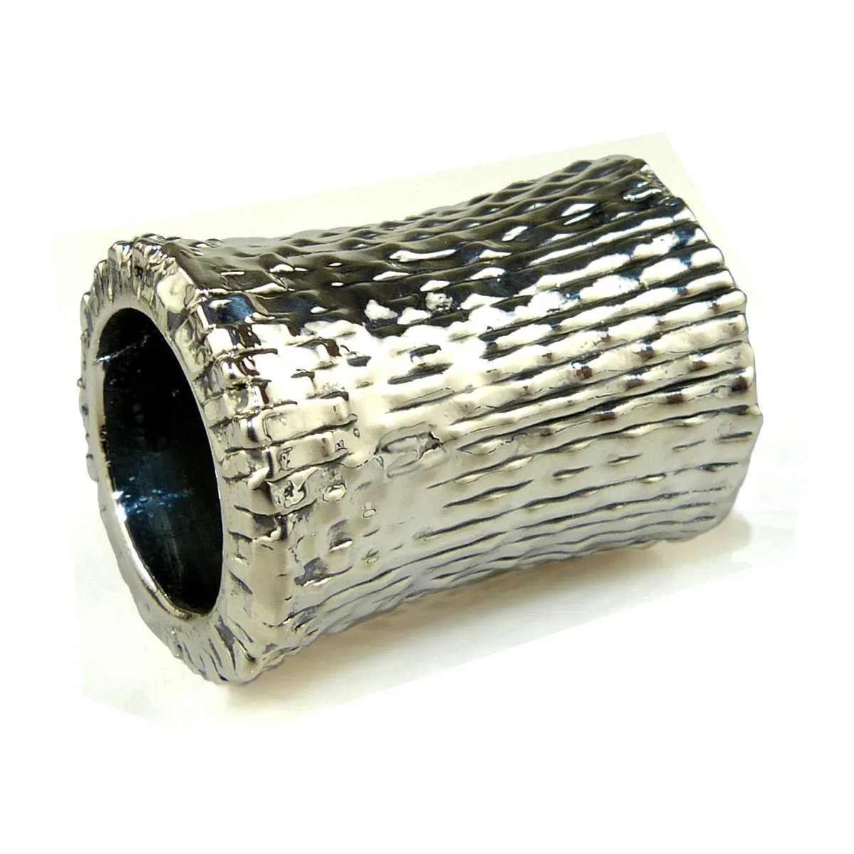 Simon Sebbag Sterling Silver Textured Slide Bead 79 for Leather Necklace