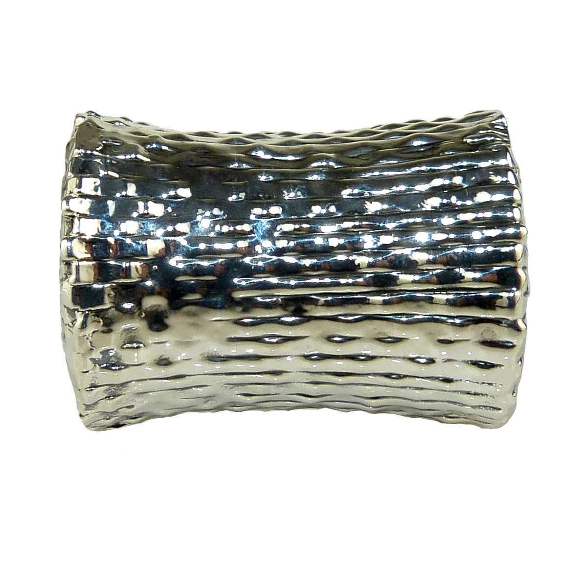 Simon Sebbag Sterling Silver Textured Slide Bead 79 for Leather Necklace