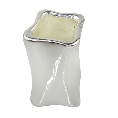 Simon Sebbag Sterling Squared Smooth Silver Slide Bead 202 for Leather Necklace