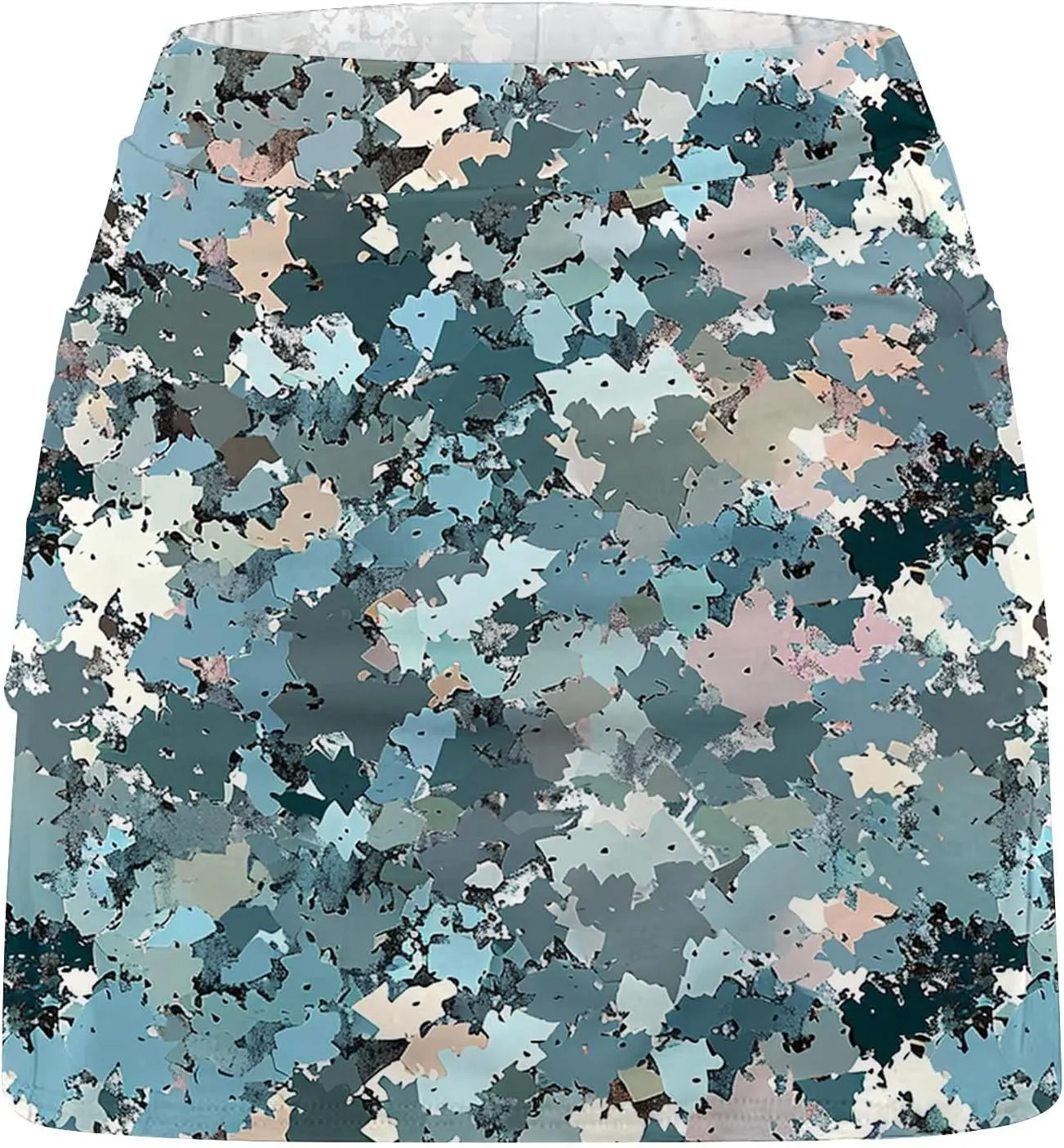 Skorts for Women High Waisted Inner Shorts, Fashion Floral Print Tennis Golf Shorts Mid Waist Comfy Casual Shorts