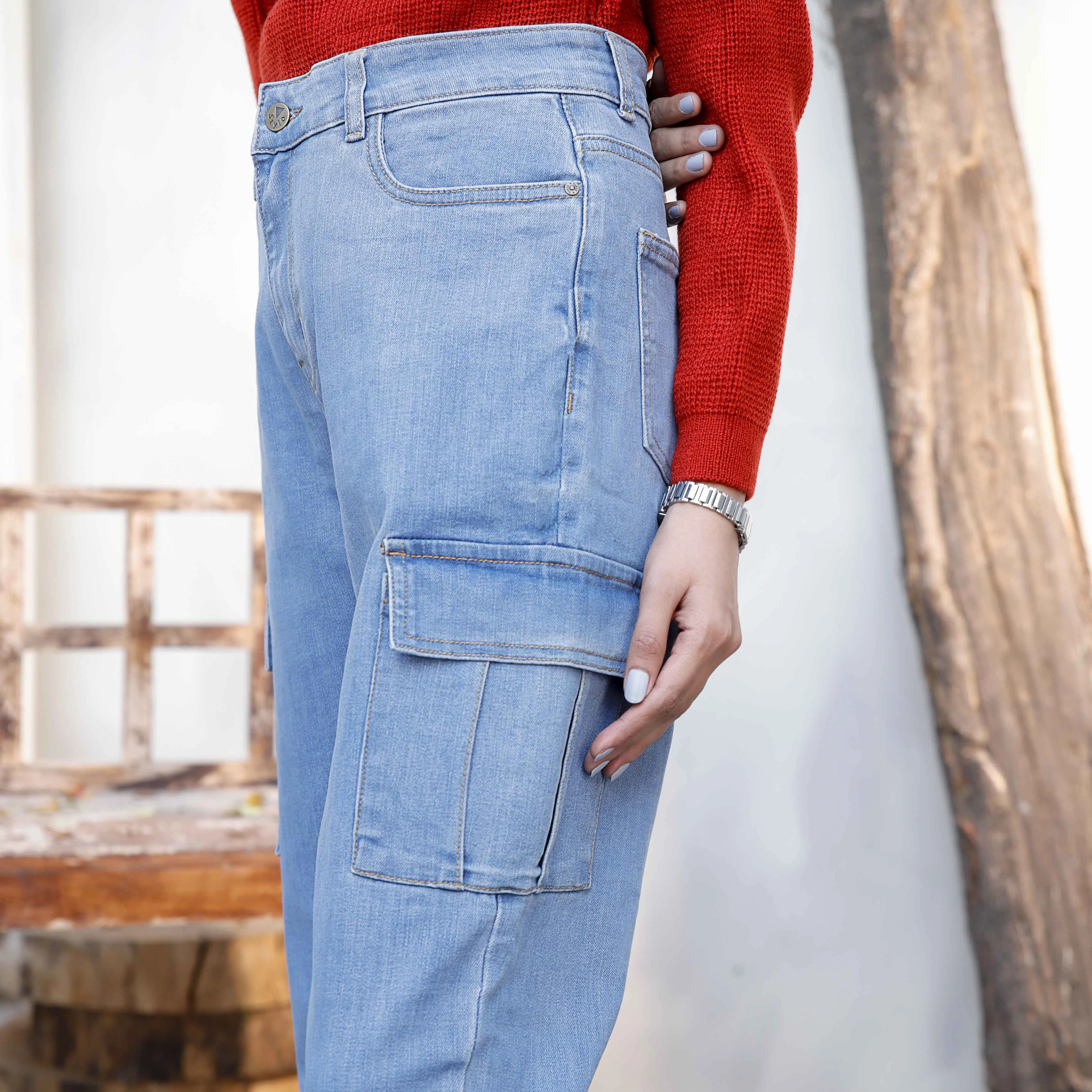 Sky Blue Denim pant PS9530