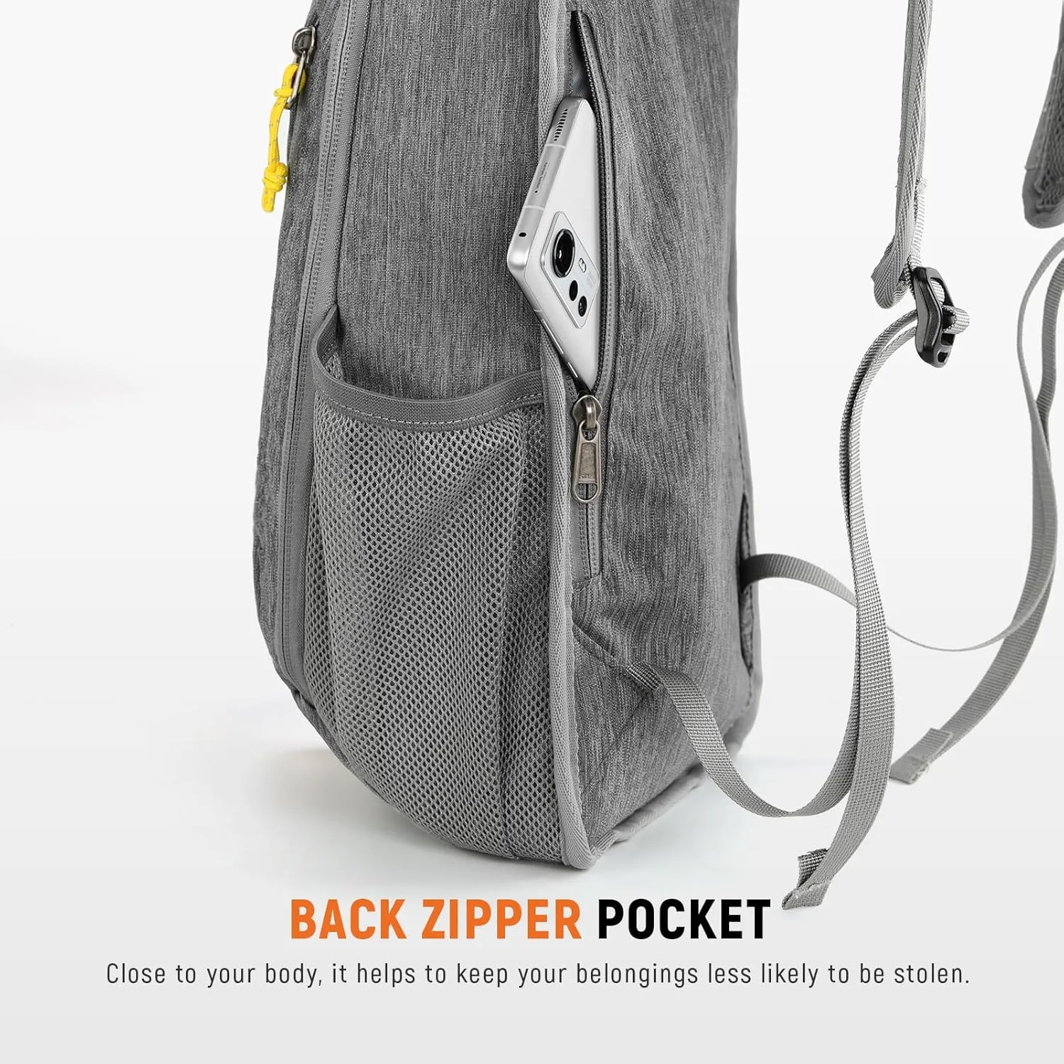 SKYSPER Small Hiking Travel Waterproof Backpack - Lightweight Packable Day Pack for Women and Men - Foldable Light Weight Water Proof Mini Daypack - 10L Collapsible Back Pack for Outdoor