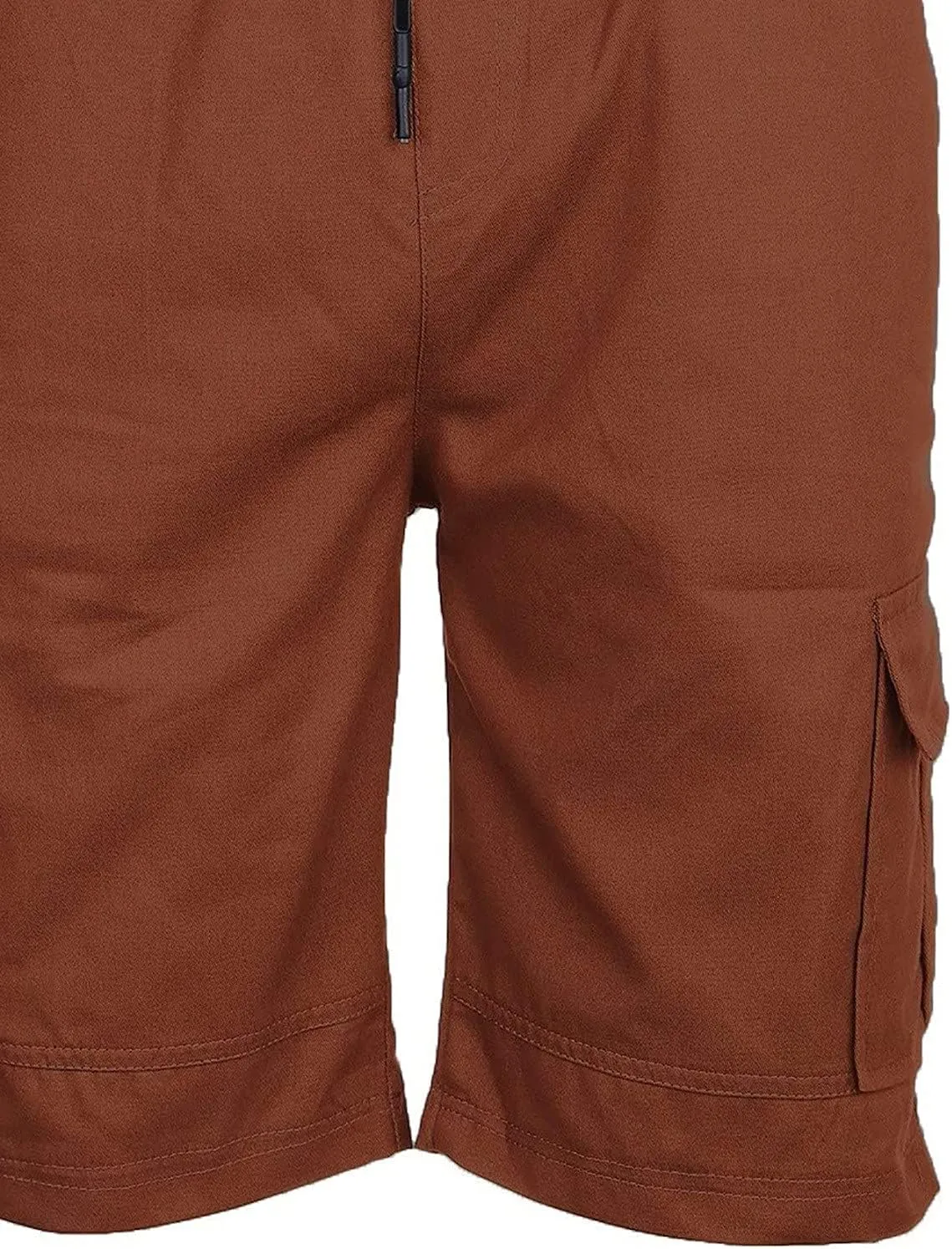Slim Fit Sweat Shorts for Men Summer Stylish Soft Comfort Fitness Workout Shorts Muti-Pockets Drawstring Chino Shorts