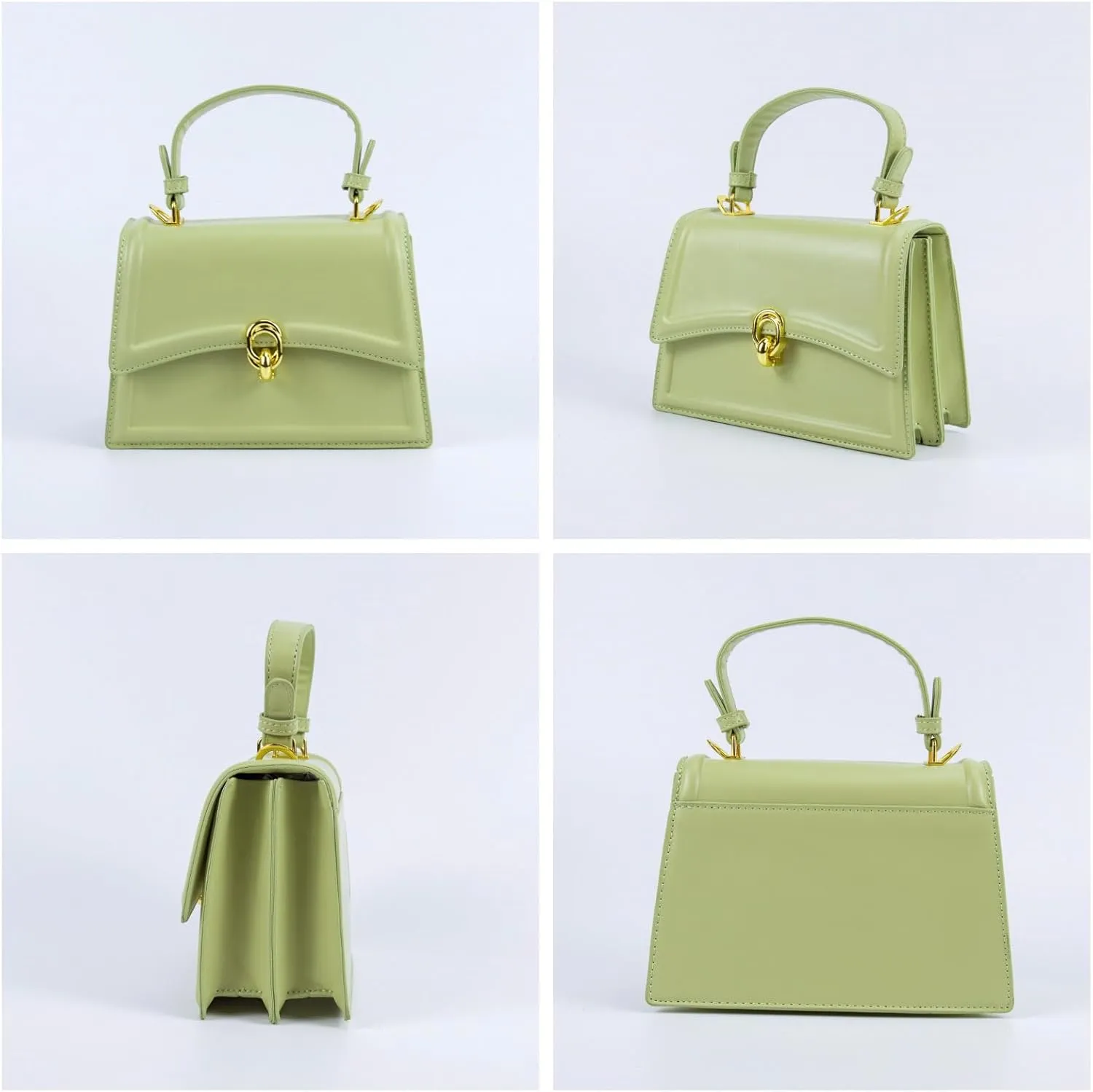 Small Crossbody Bags for Women Leather Satchel Shoulder Tote Bag Ladies Handbag Square Purses Adjustable Strap Everyday Bags