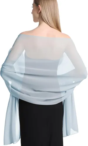 Sofier Shawls and Wraps for Women Evening Dresses Soft Sheer Chiffon Scarf Wedding Party Bridesmaid Gifts