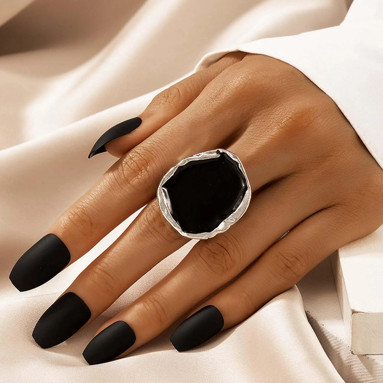 Statement Rings for Women Chunky Gold Cocktail Ring Big Unique Cocktail Rings for Women