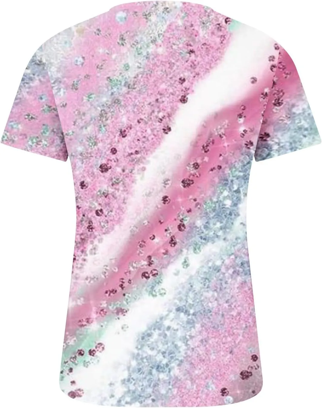 Summer Shirts for Women 2025 Plus Size Short Sleeve Henley Tops Marble Floral Loose Tshirt Tee Casual Dressy Tunics