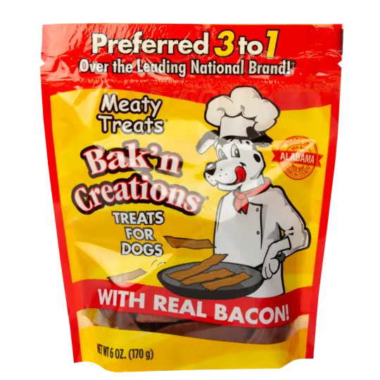 Sunshine Meaty Treats Bak'n Creations Bacon Dog Treats