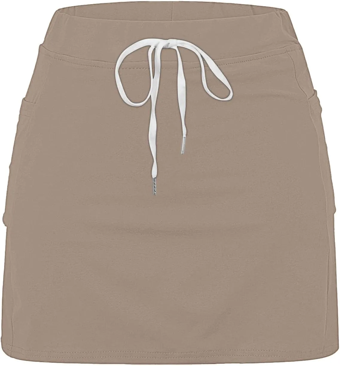 Tennis Skorts for Women with Inner Shorts High Waisted Drawstring Mini Skirts Summer Trendy Athletic Workout Shorts