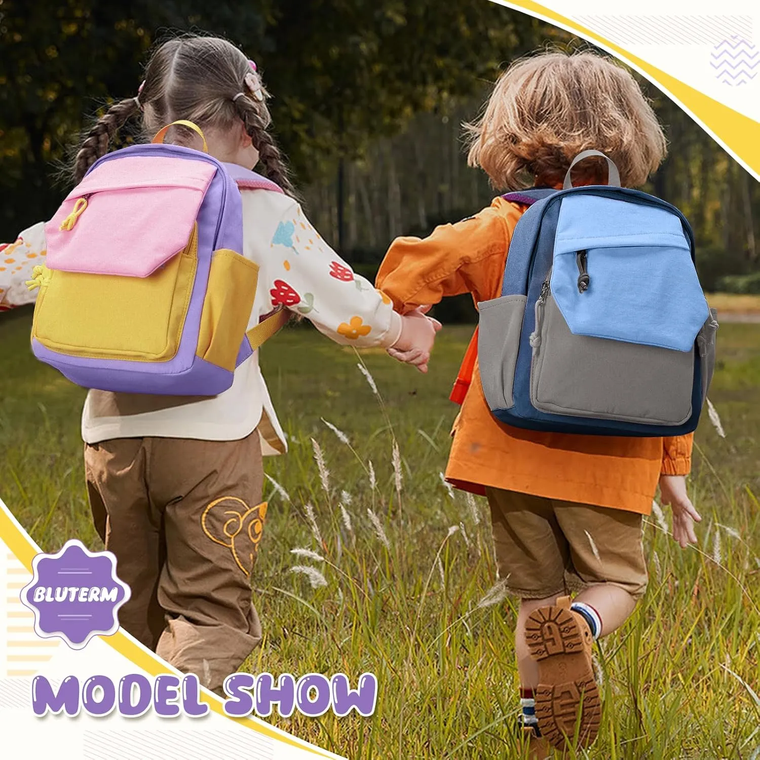 Toddler Backpack for Boys Girls 2-4, Small Kids Backpack for School, Preschool Kindergarten Backpack, Toddler Mini Bookbag Travel Daypack for Kids Purple Pink