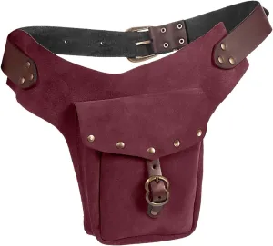 Tote Bag For Women Vintage Medieval Waist Pack Bag Leather Small Purse Leather Sporting Riding Hip Fanny Waist Cos Play