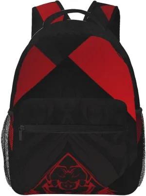 Travel Backpack for Women Men Red Black Laptop Backpack Large College Bag Waterproof Casual Daypack