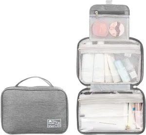 Travel Makeup Bag 10x6.6 Inch Water Resistant Extra Large Makeup Bag Cosmetic Pouch with Handle Toiletry Bag Shampoo,toiletries Full-Size Container Accessories Case for Women Girlfriend Gifts